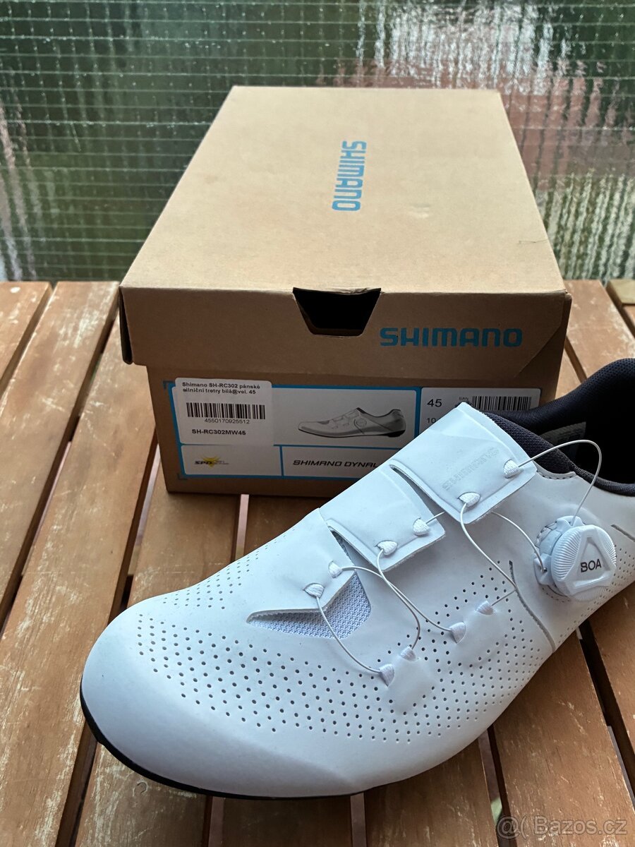 Shimano SH-RC302 White, vel. 45, BOA, stav