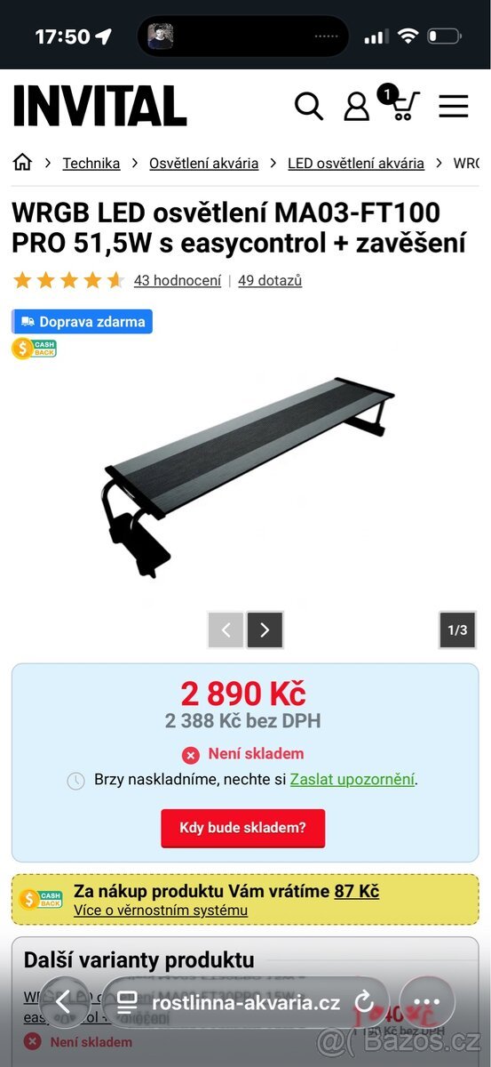 Akvaristické svetlo