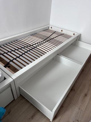 Postele IKEA Malm 90x200 - 2ks