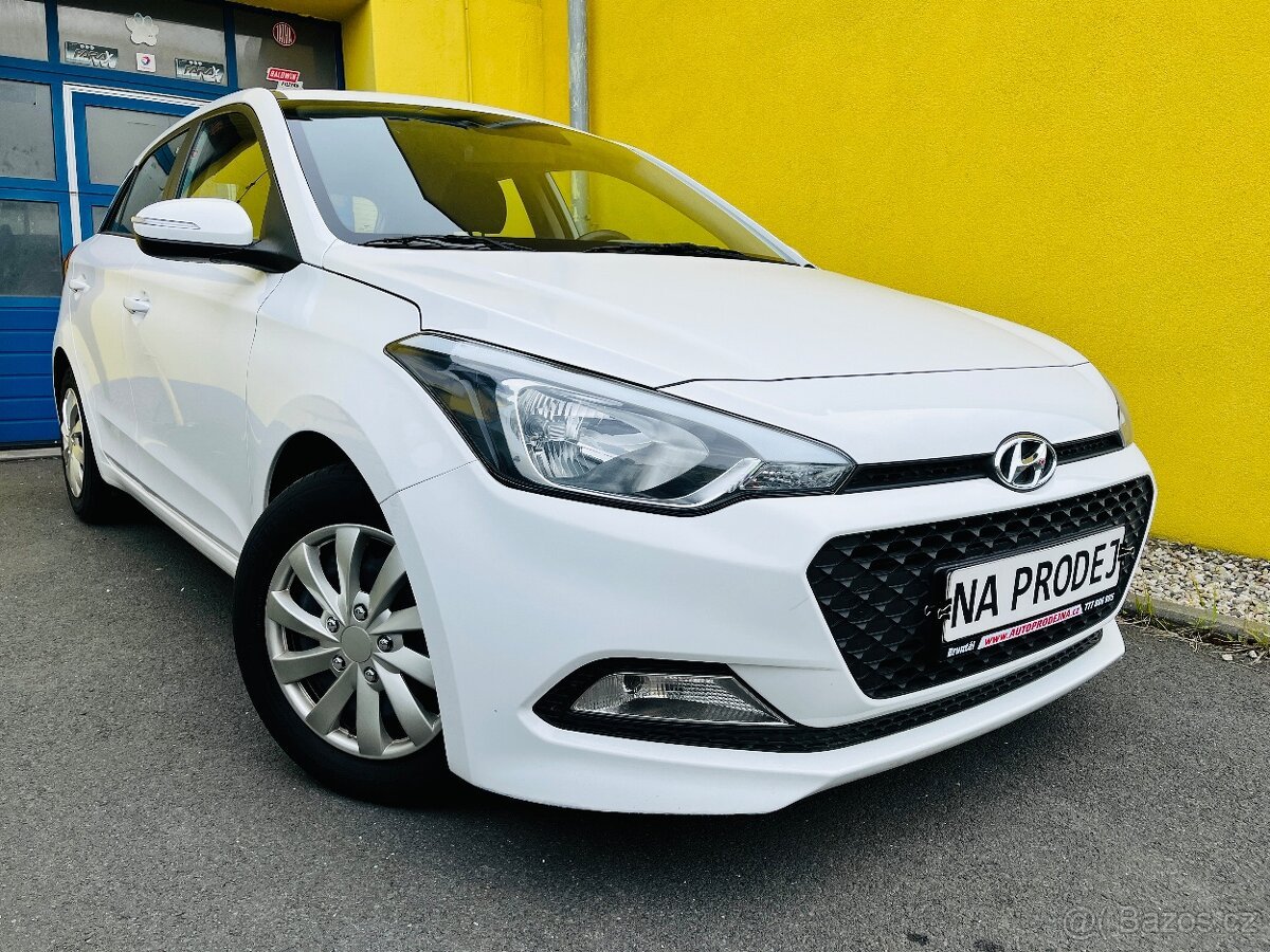 HYUNDAI i20 1.2 i BENZÍN NAJETO JEN 89 TIS KM PUVOD ČR