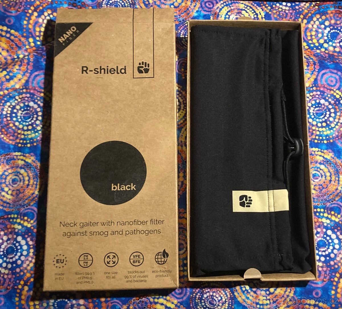 Nano Fiber R-shield nákrčník NOVÝ – černý (Respilon)