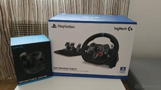 Logitech G29 Driving Force + Driving force shifter