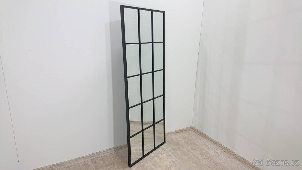 Černé nástěnné zrcadlo 60x150 cm Loft William Styler