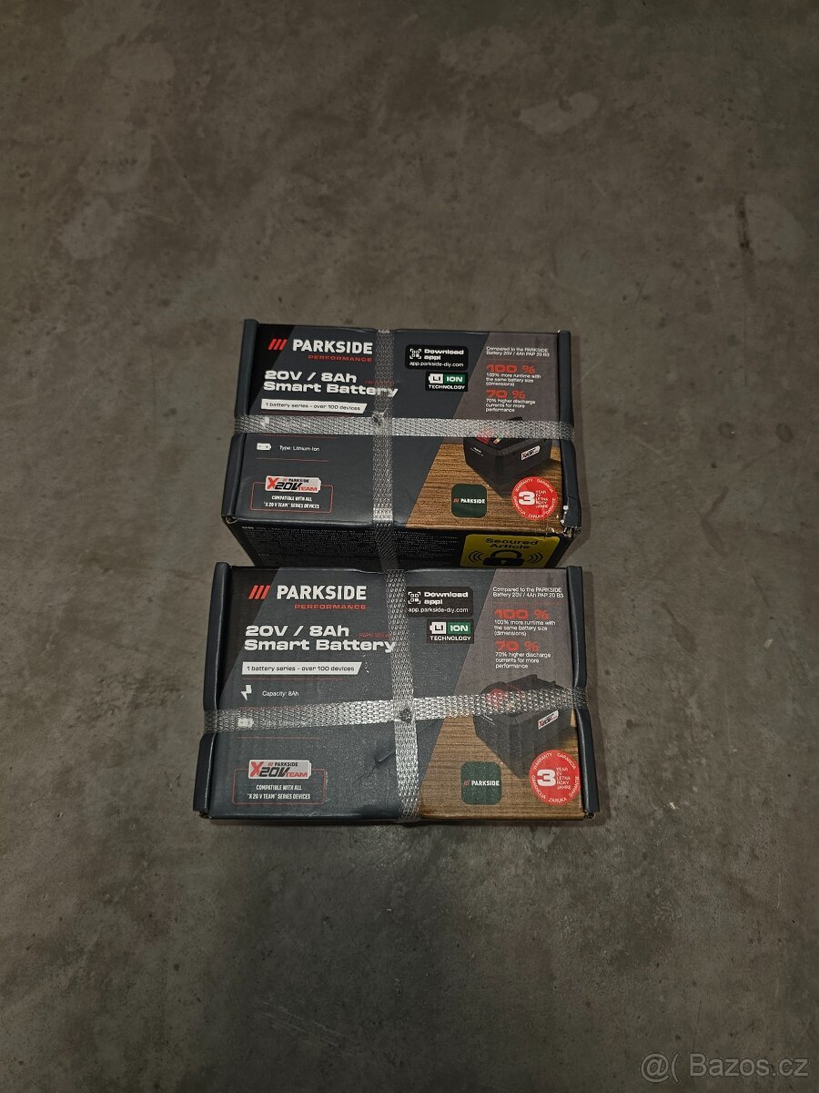 NOVA Baterie Parkside 8Ah performance nerozbalene PLATNE