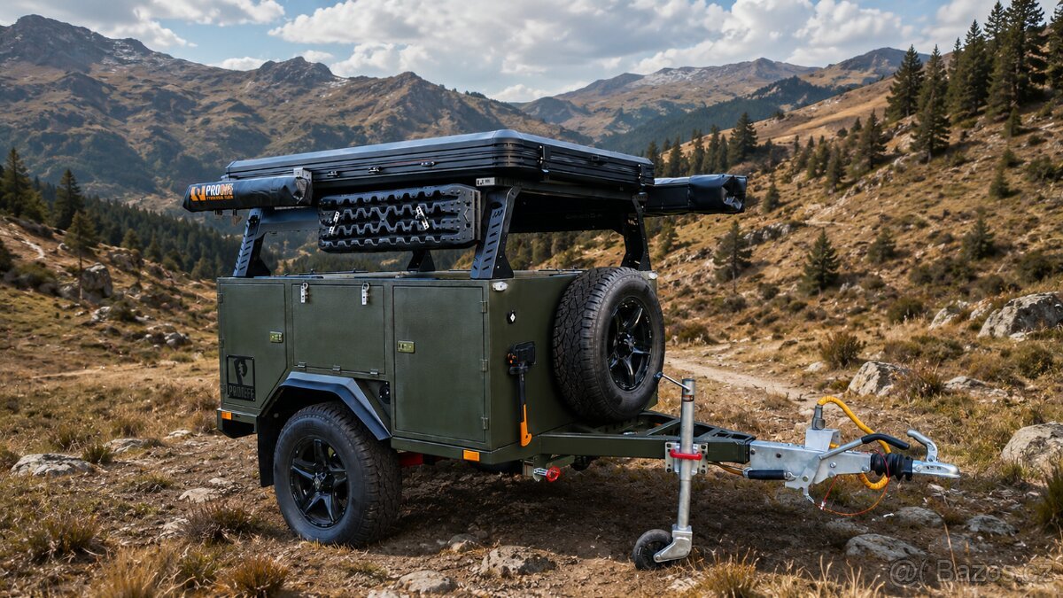 Offroad přívěs - camping vozík se střešním stanem PROOFF X2