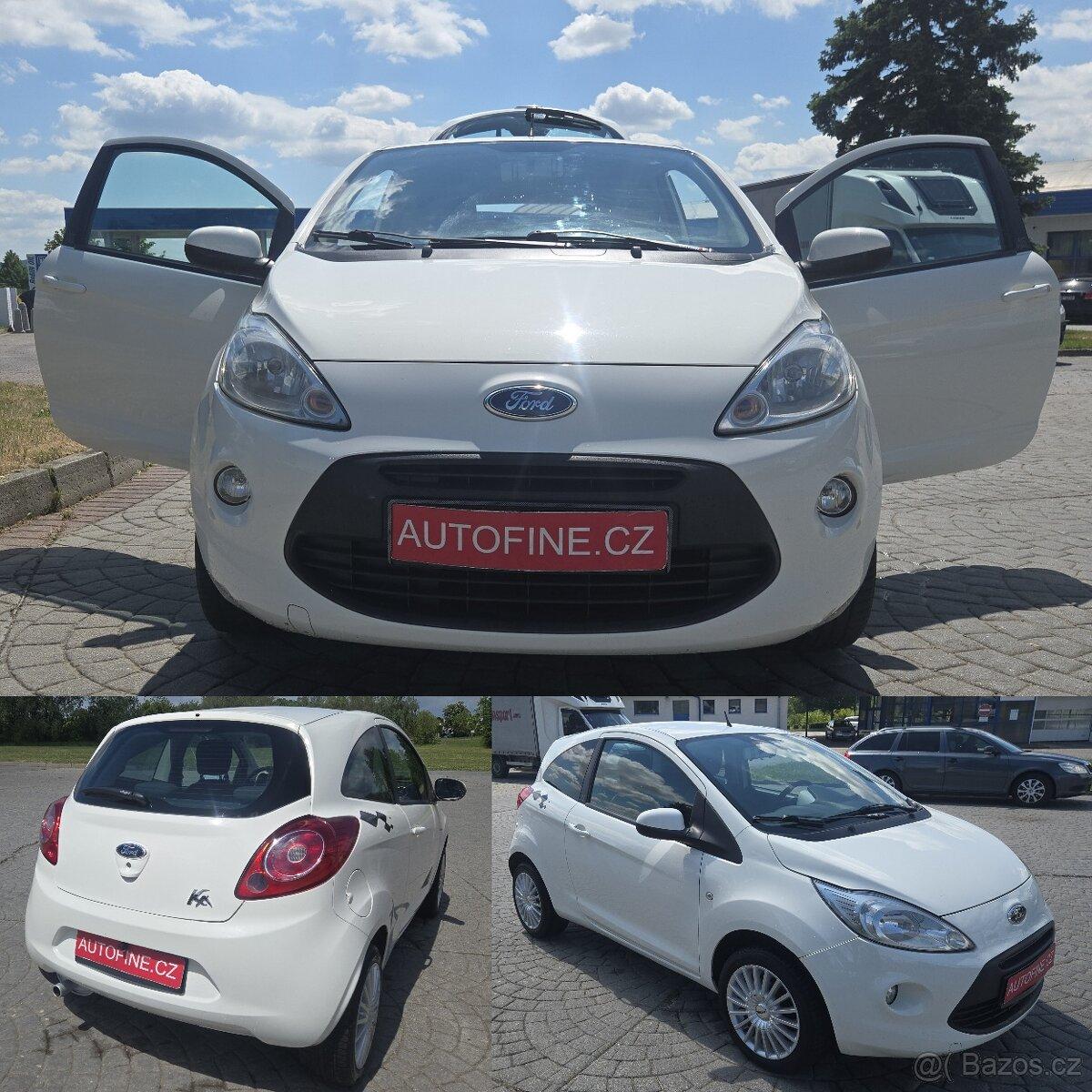 BENZÍNOVÝ FORD KA 1,2 ALU, KLIMA,VÝHŘ. SKLA149 tis.km 2010