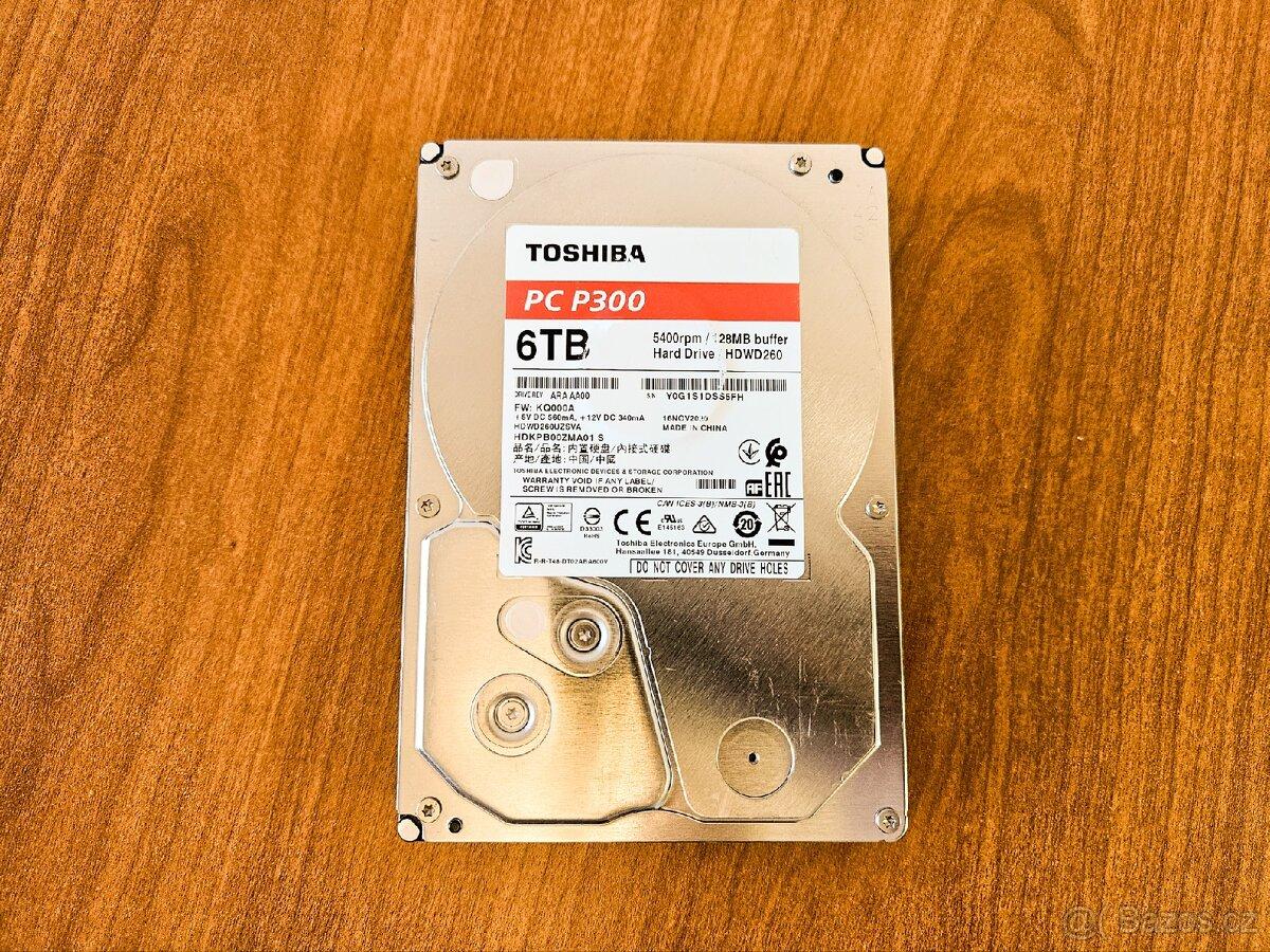 6TB pevný disk Toshiba bez vadných sektorů
