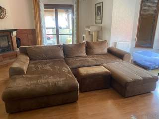 Velká sedací souprava 3x2m s taburety