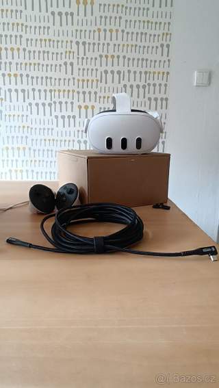 Meta Quest 3 512 GB (v ZÁRUCE ) + 5m kabel VortexVR