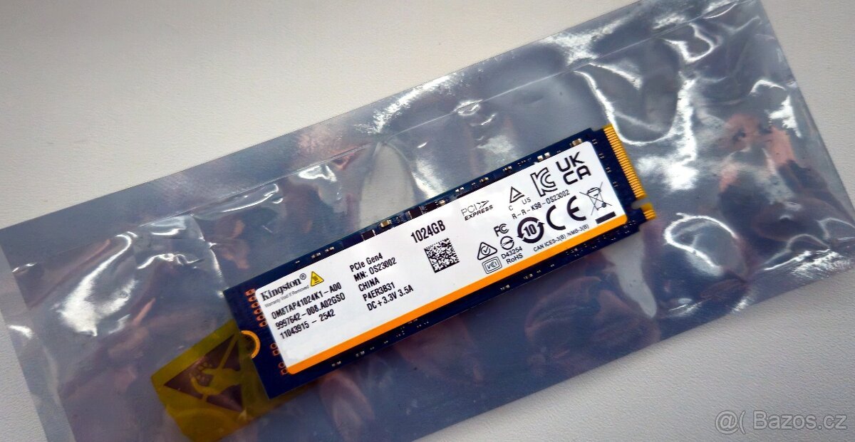 NVMe Disky - 1TB (V zánovním stavu)