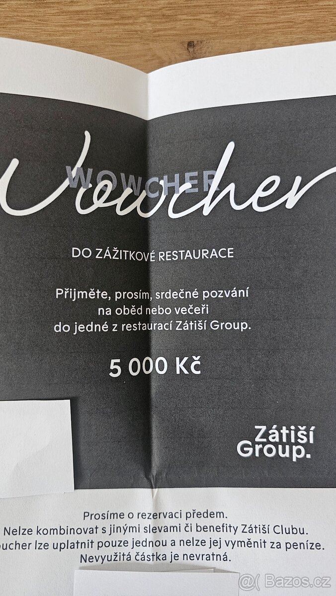 Voucher do restaurace V Zátiší / Mlýnec