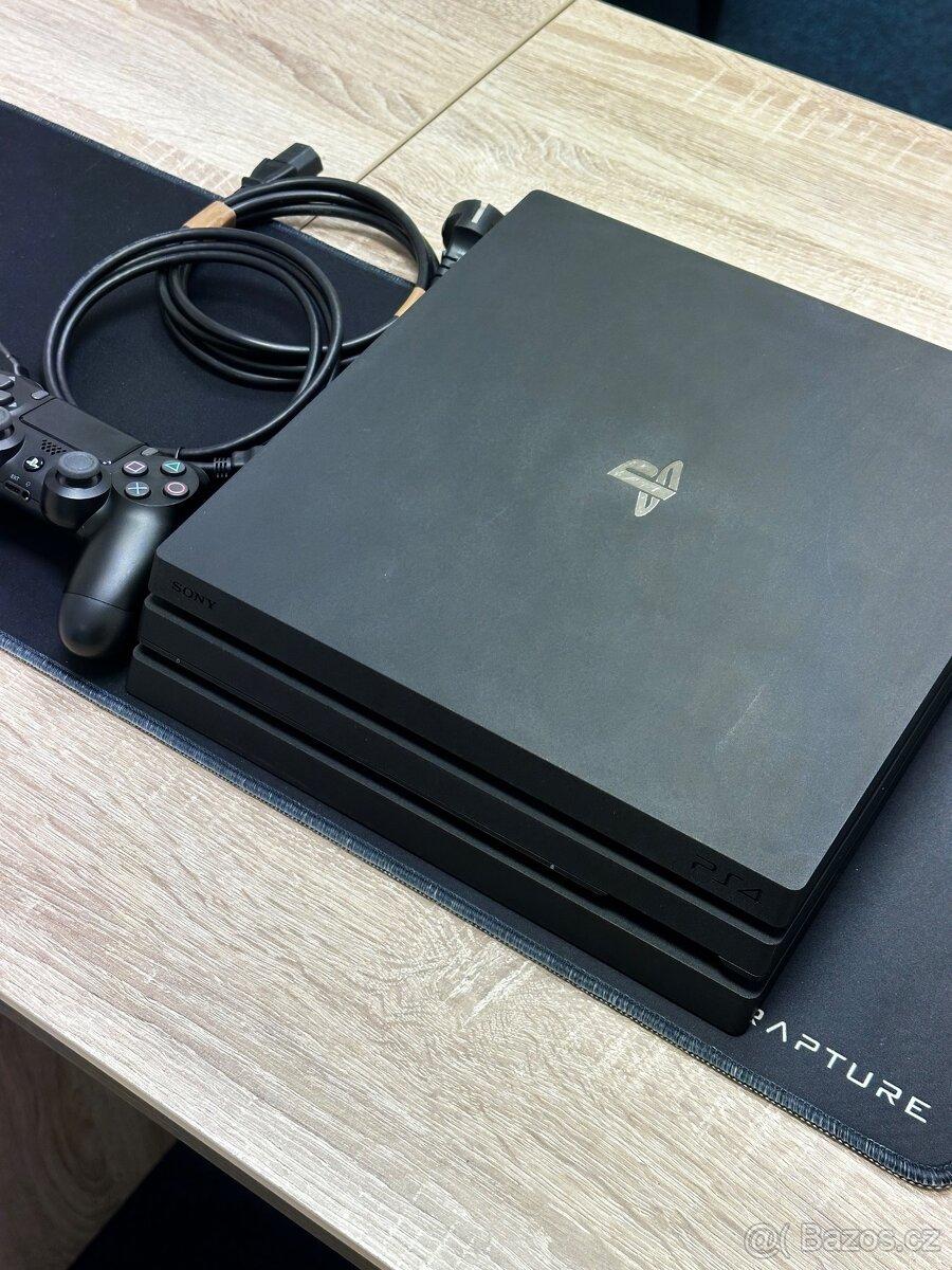 Playstation 4 Pro 1TB Černý, Přepastovaný a vyčištěný