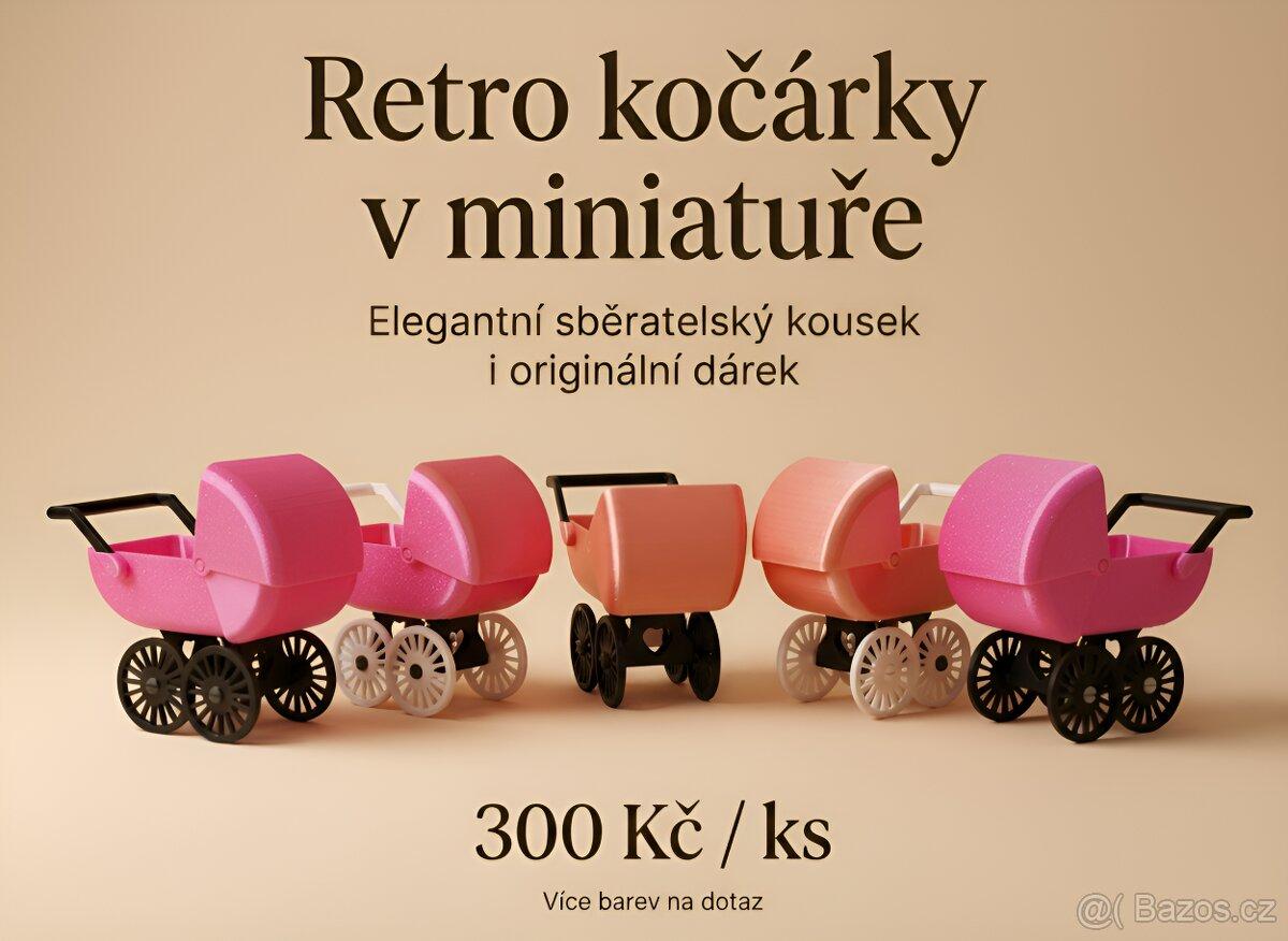 Retro kočárek v miniatuře