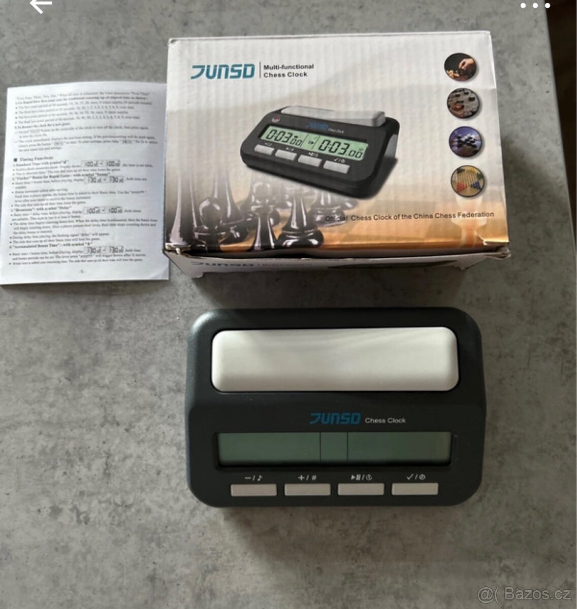 Nové šachové hodiny JS-230 v záruce