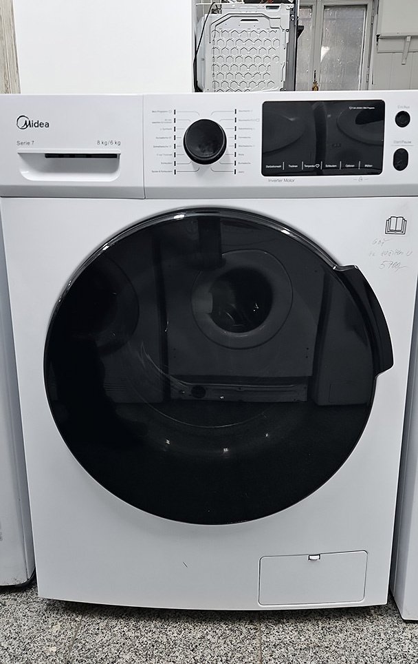 Automatická pračka se sušičkou Midea, AEG - parní