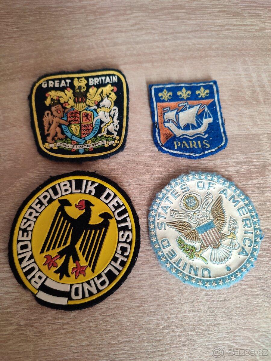 Retro filcové nášivky na bundu