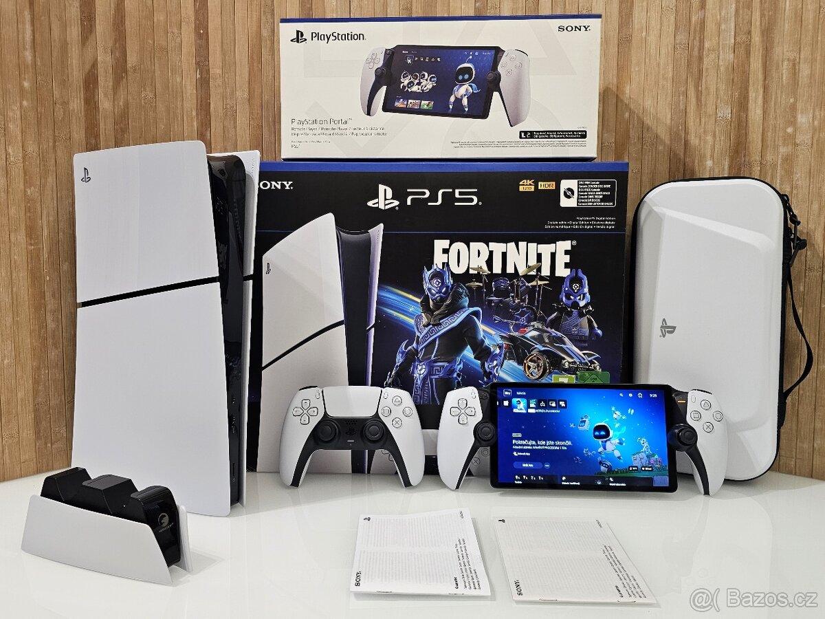 1TB PLAYSTATION 5 SLIM DIGITAL + PLAYSTATION PORTAL REMOTE
