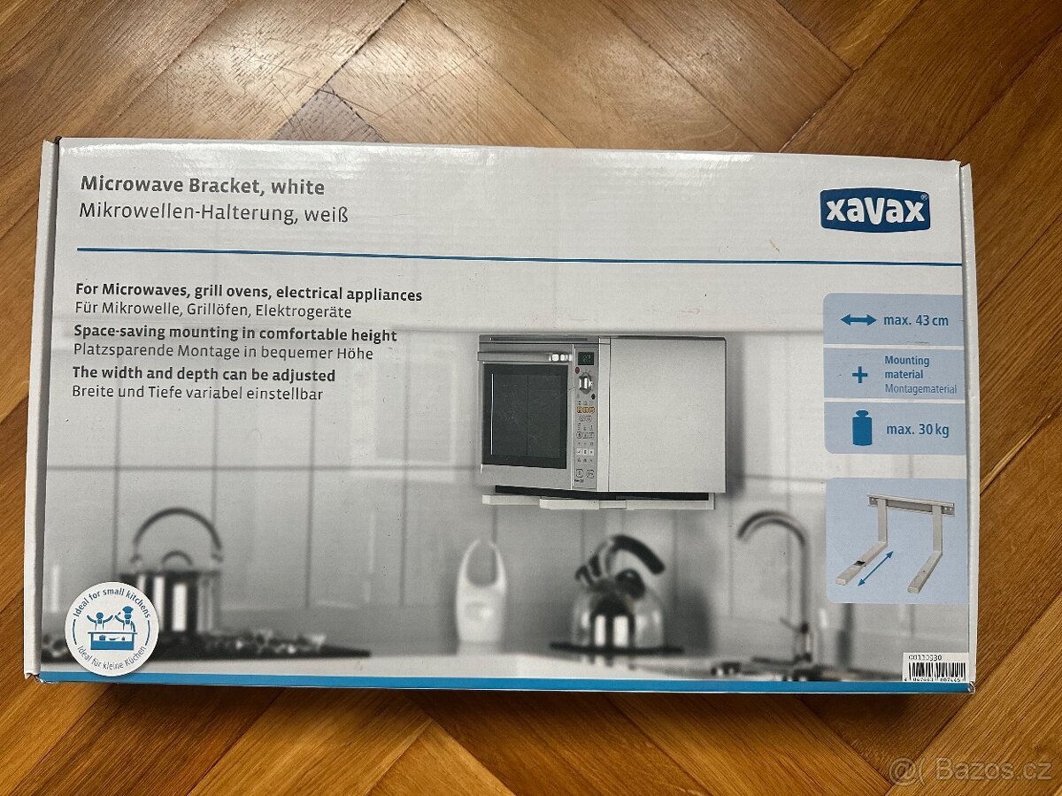 Xavax držák pro mikrovlnnou troubu bílý