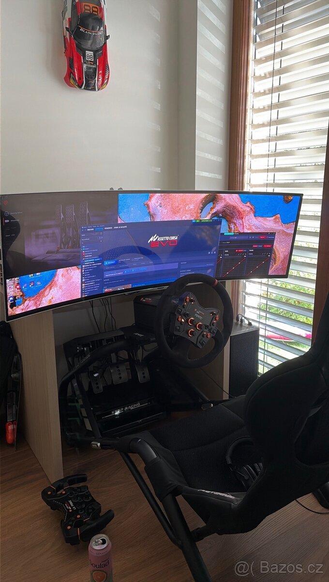 Kompletní sim racing setup – Asetek, Simagic P1000, Playseat