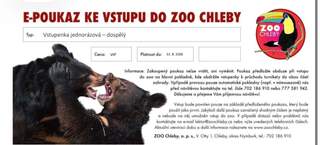 Vstupenky do ZOO Chleby (platnost 31.8.26 nebo 31.10.26)