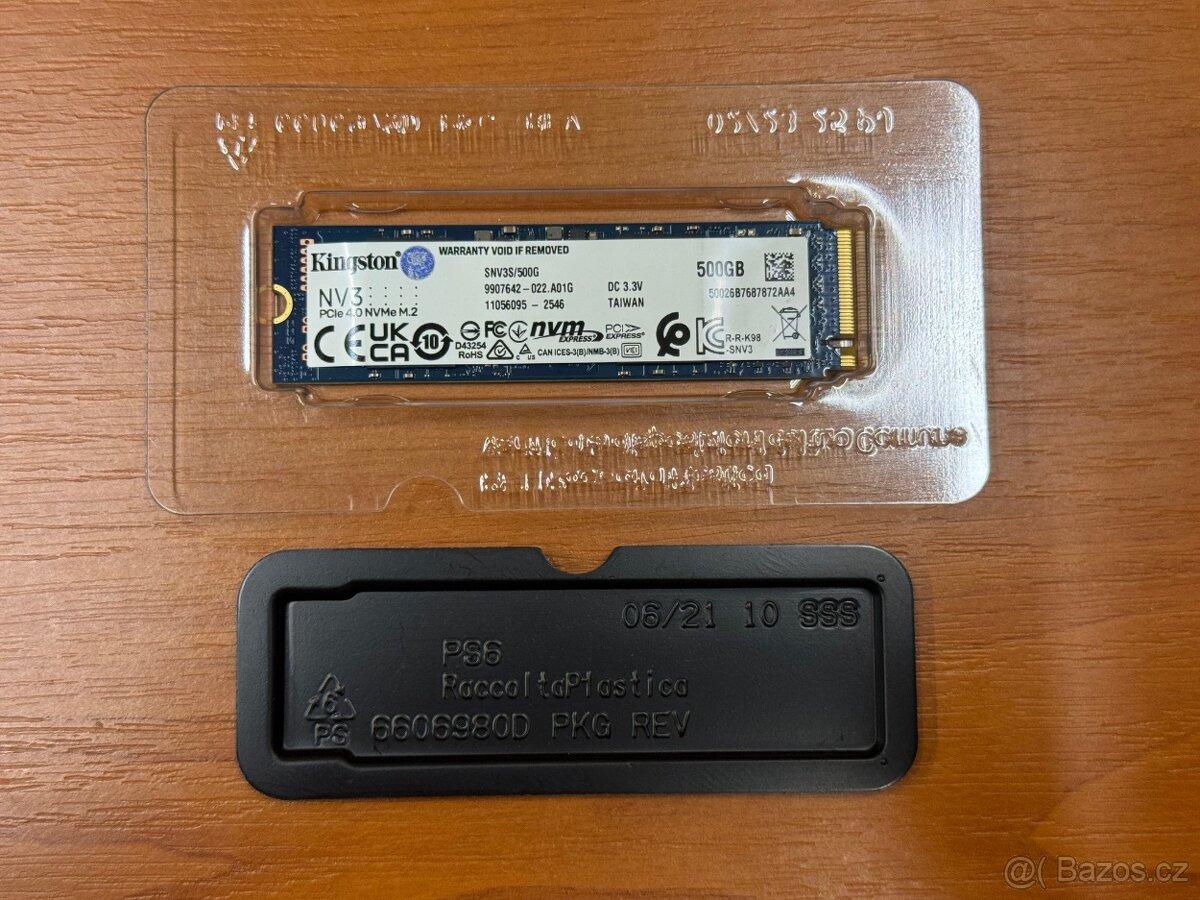 Harddisk SSD Kingston NV3 500GB M.2 - záruka 22m