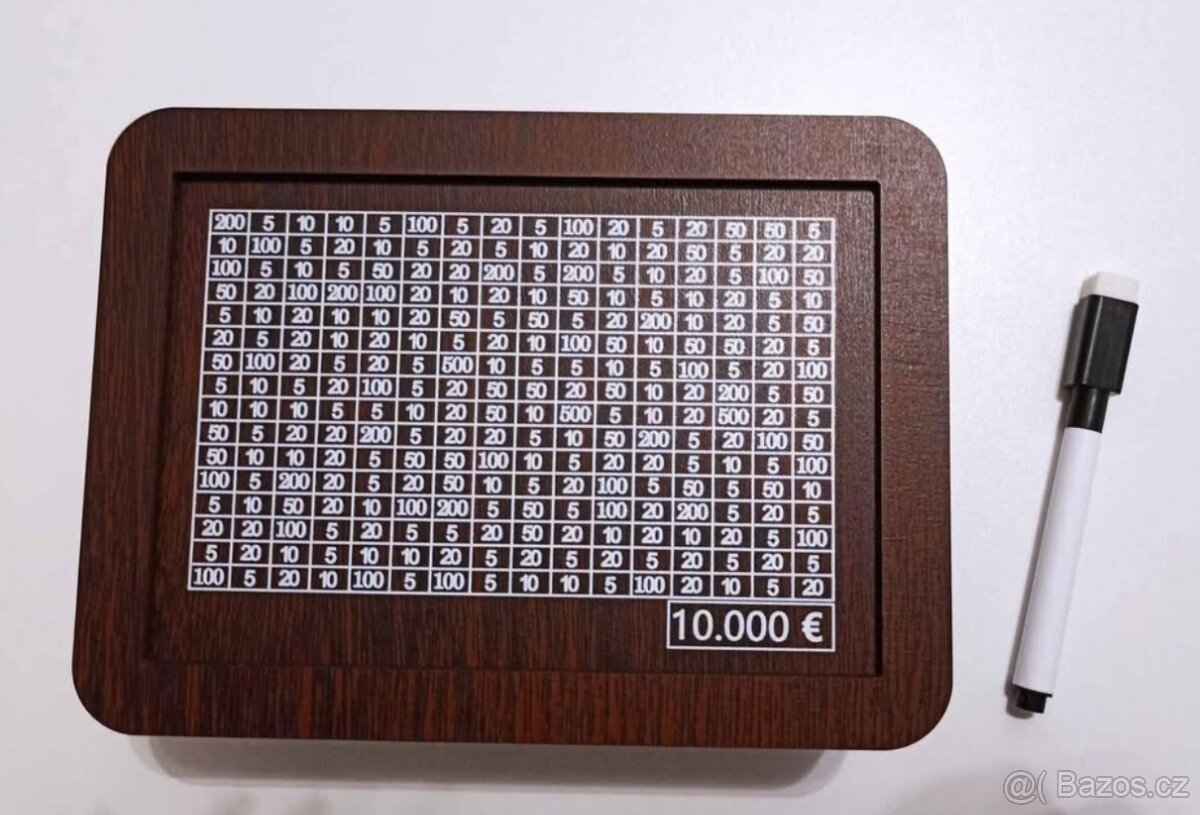 NOVÁ dřevěná pokladnička kasička