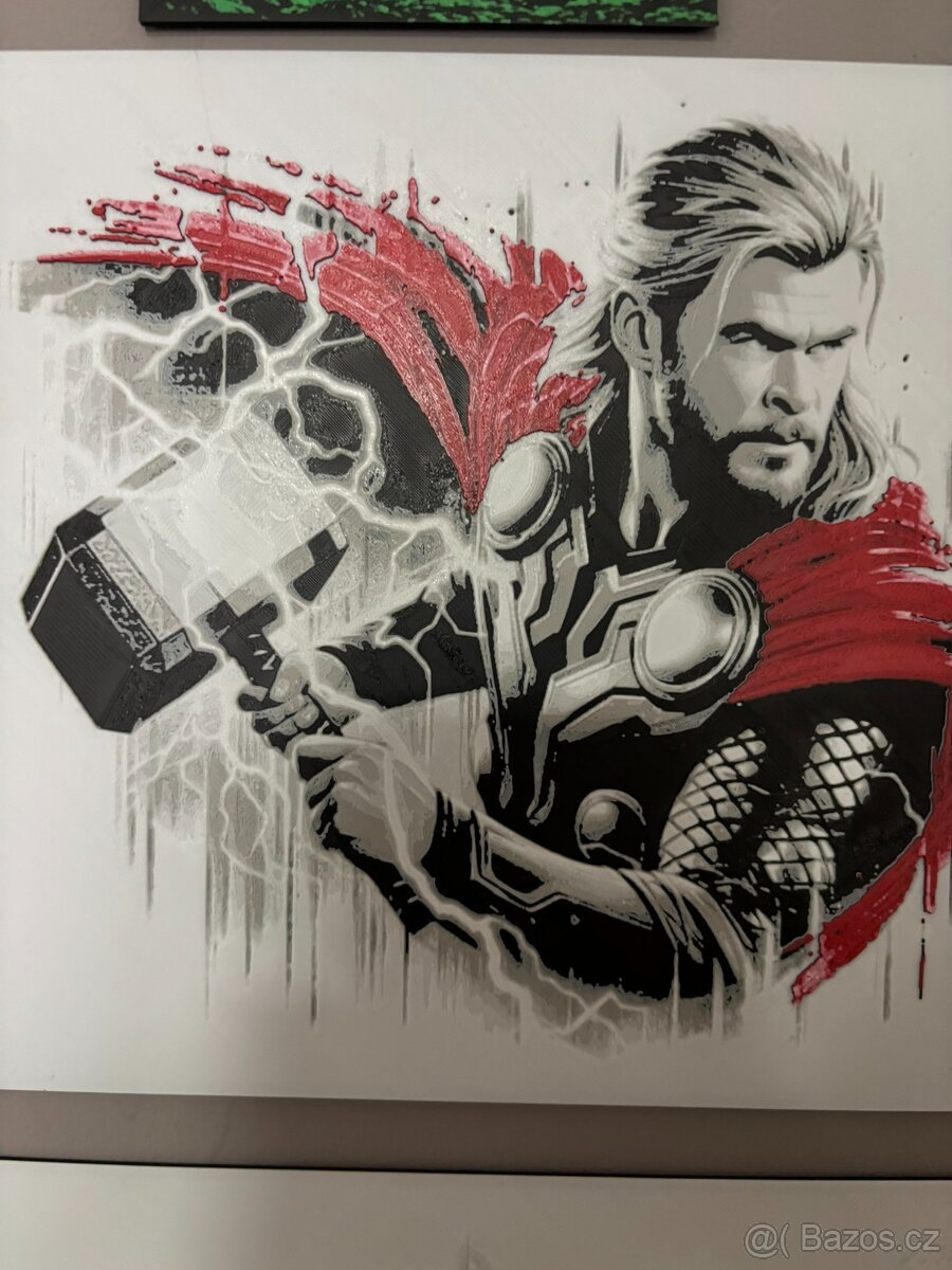 Obraz Thor 3d tisk