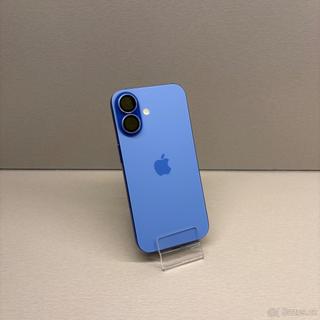 NOVÝ APPLE IPHONE 16 256GB MODRÝ, ZÁRUKA, 100% BATERIE
