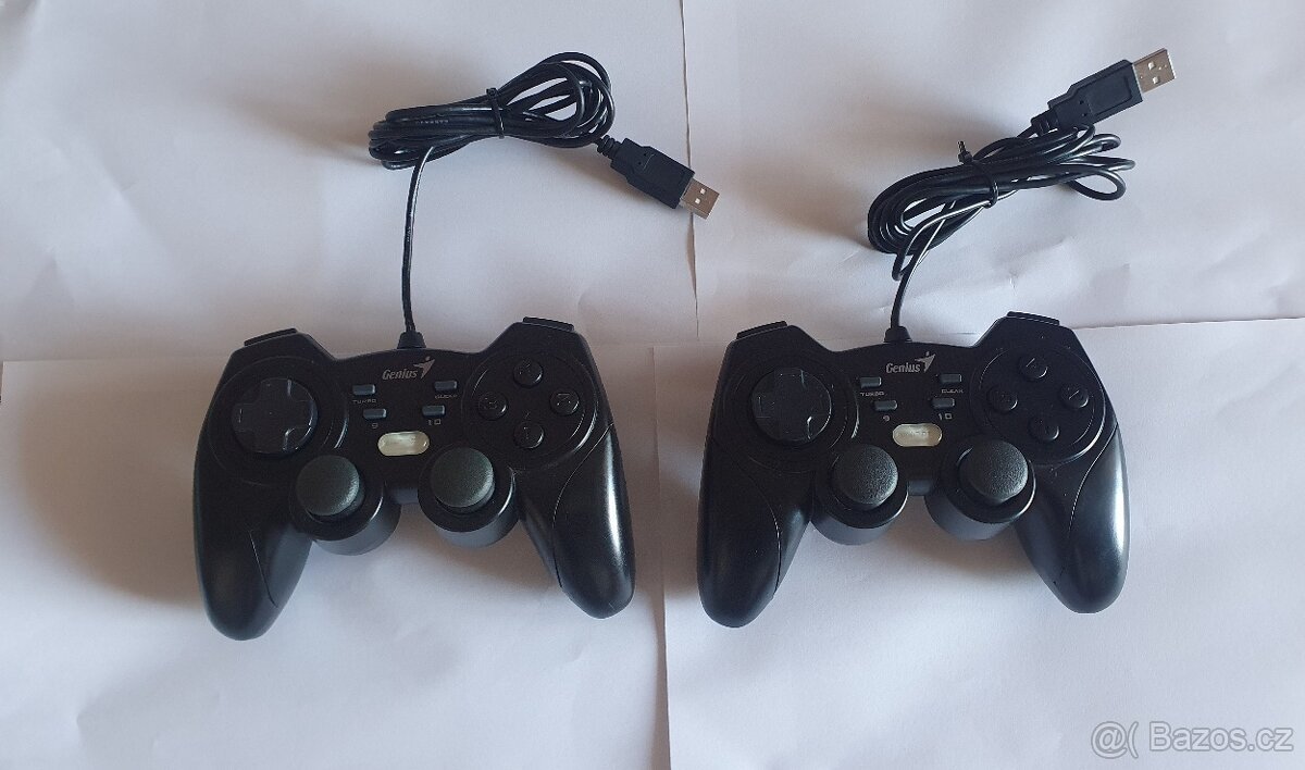 🎮 Set 2x USB Gamepad Genius MaxFire Grandias 12