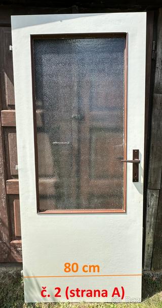 Dřevěné interiérové dveře - levé (80 cm, 60 cm)