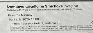 Pravidla Nirvány - Velký sál Švandova divadla 11.9.2026