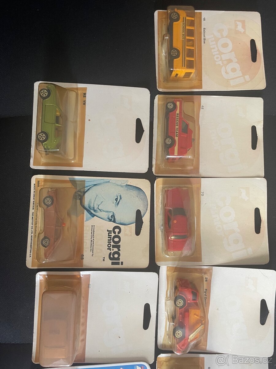 Stará sbírka Corgi Juniors, Matchbox, Playart – originální b