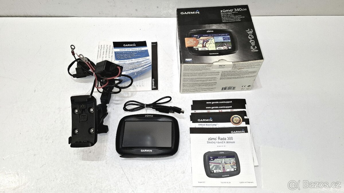 Motocyklová navigace Garmin Zümo 340 LM + RAM držák