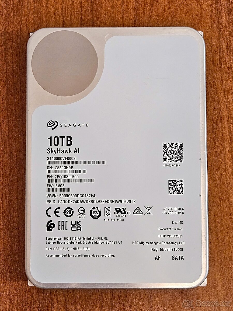 10TB HDD disk Seagate v záruce bez vadných sektorů