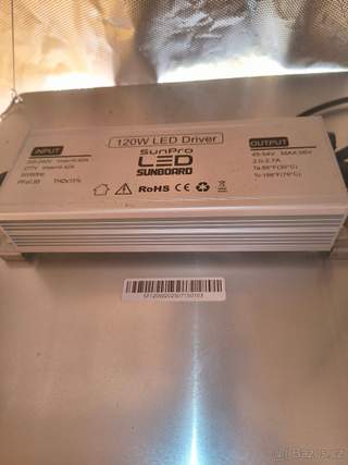 120watt led+pachový filtr+spínací hodiny