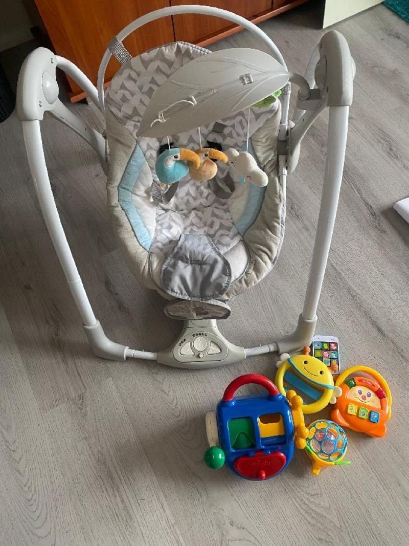Ingenuity Houpačka vibrující Nash 2v1, 0m+ 9 kg