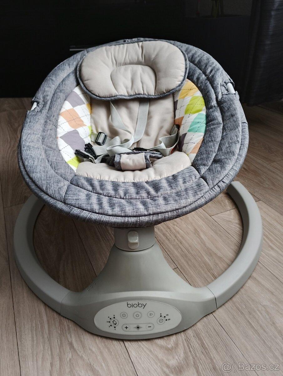BIOBY Elektrické dětské houpátko s hudbou