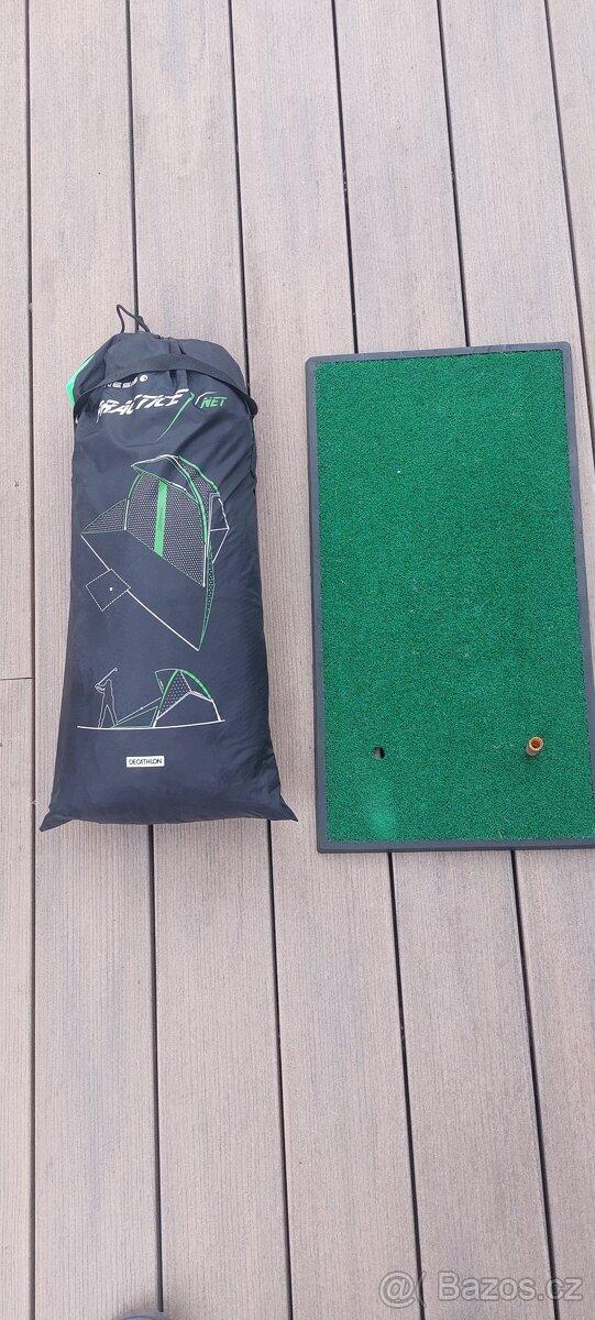 Golfová tréninková síť včetně tréninkové podložky INESIS