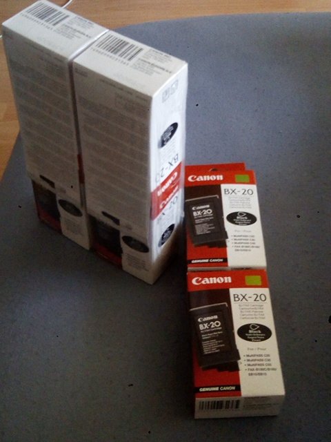 inkoustová cartridge Canon BX-20, černá, originál - 6 kusů