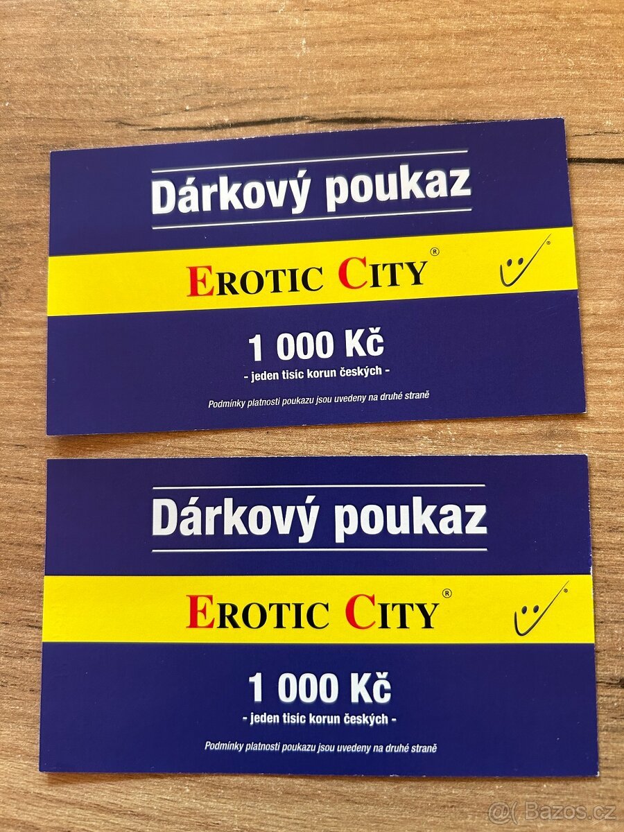 Dárkové poukazy do sítě prodejen Erotic City