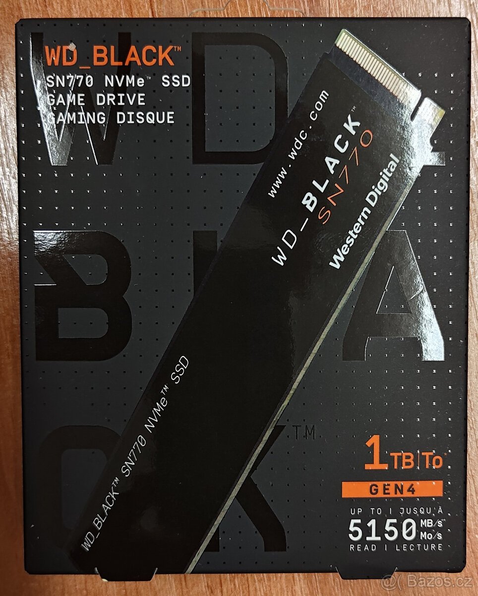 WD Black SN770 NVMe PCIe 4.0 - 1TB - novy
