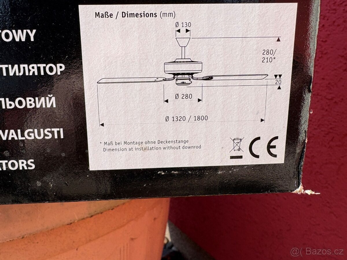 Stropní ventilátor (vrtule)
