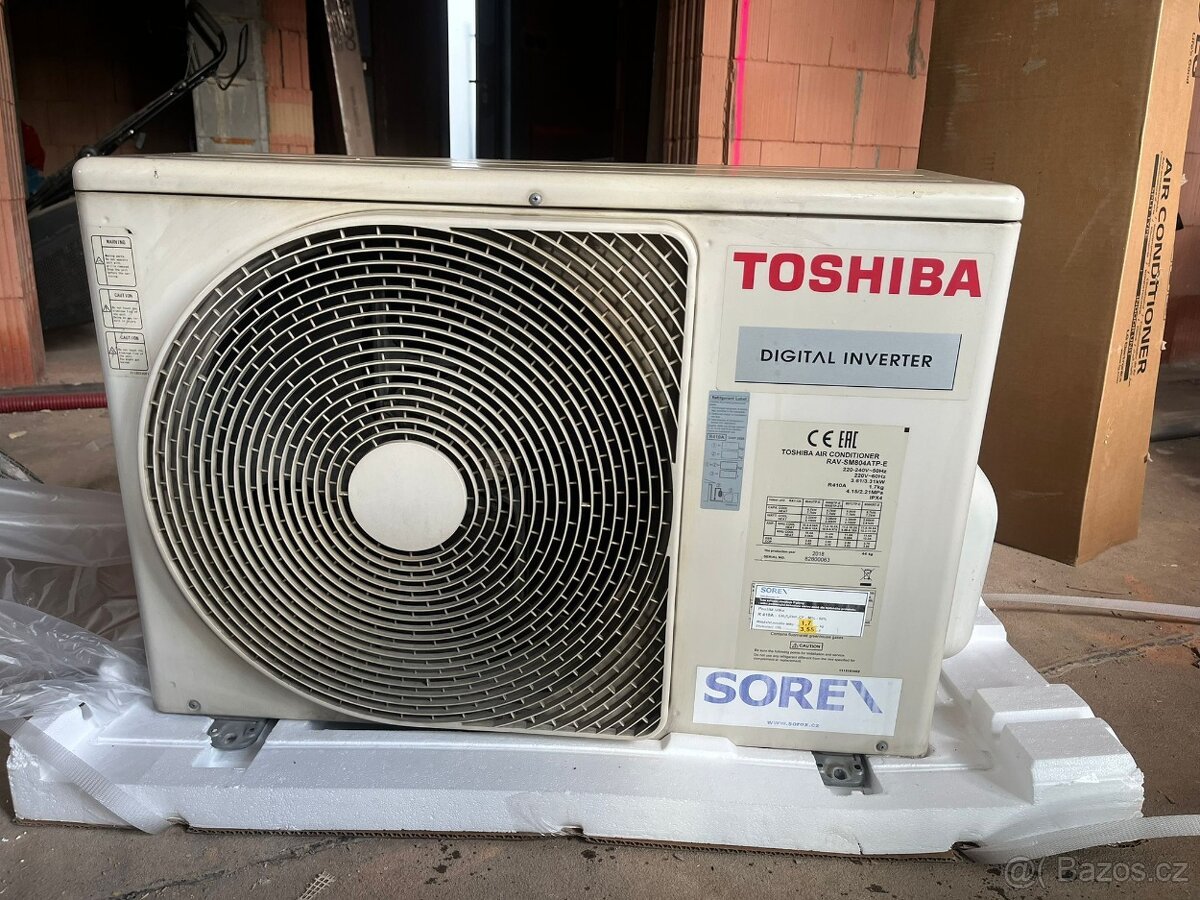 Klimatizace Toshiba Digital Inverter 6.7kW – málo používaná
