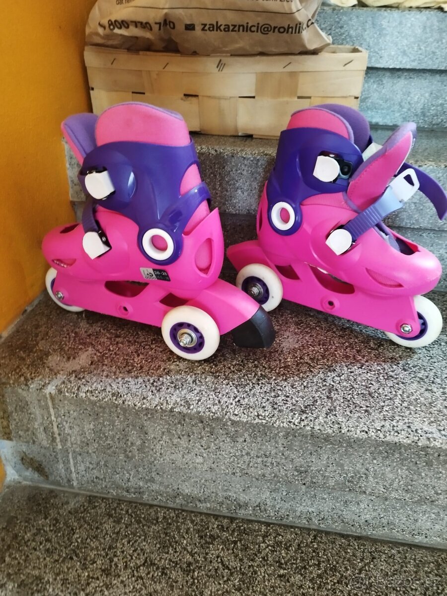 Pink Inline Skates size 26-28