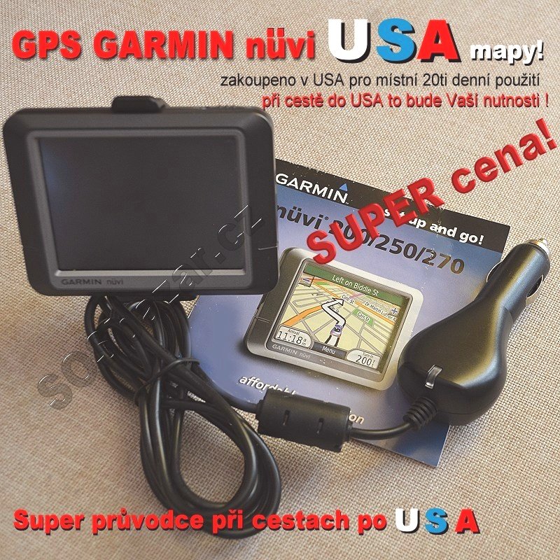 GPS “GARMIN nuvi” s USA mapami.
