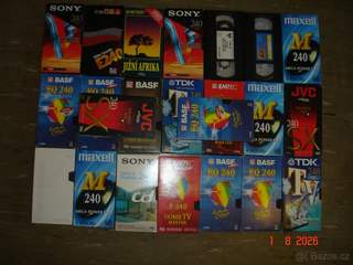 Velmi videokazety VHS dle fota. K dispozici: jich asi