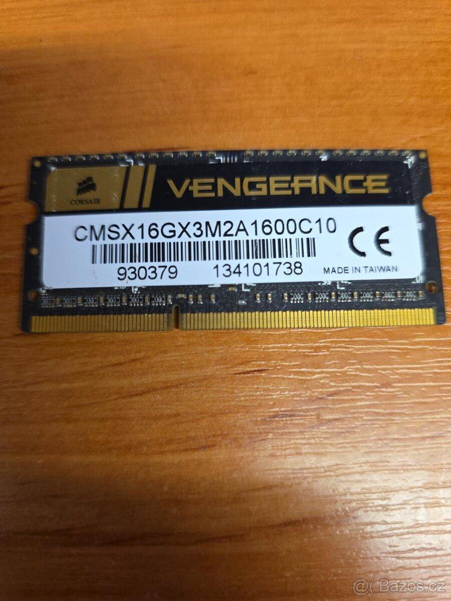 Corsair Vengeance 8GB DDR3 1600MHz SO-DIMM notebook RAM