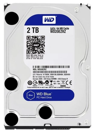 Western Digital WD20EZRZ-00Z5HB0 - 2TB 5.4K RPM 64MB SATA