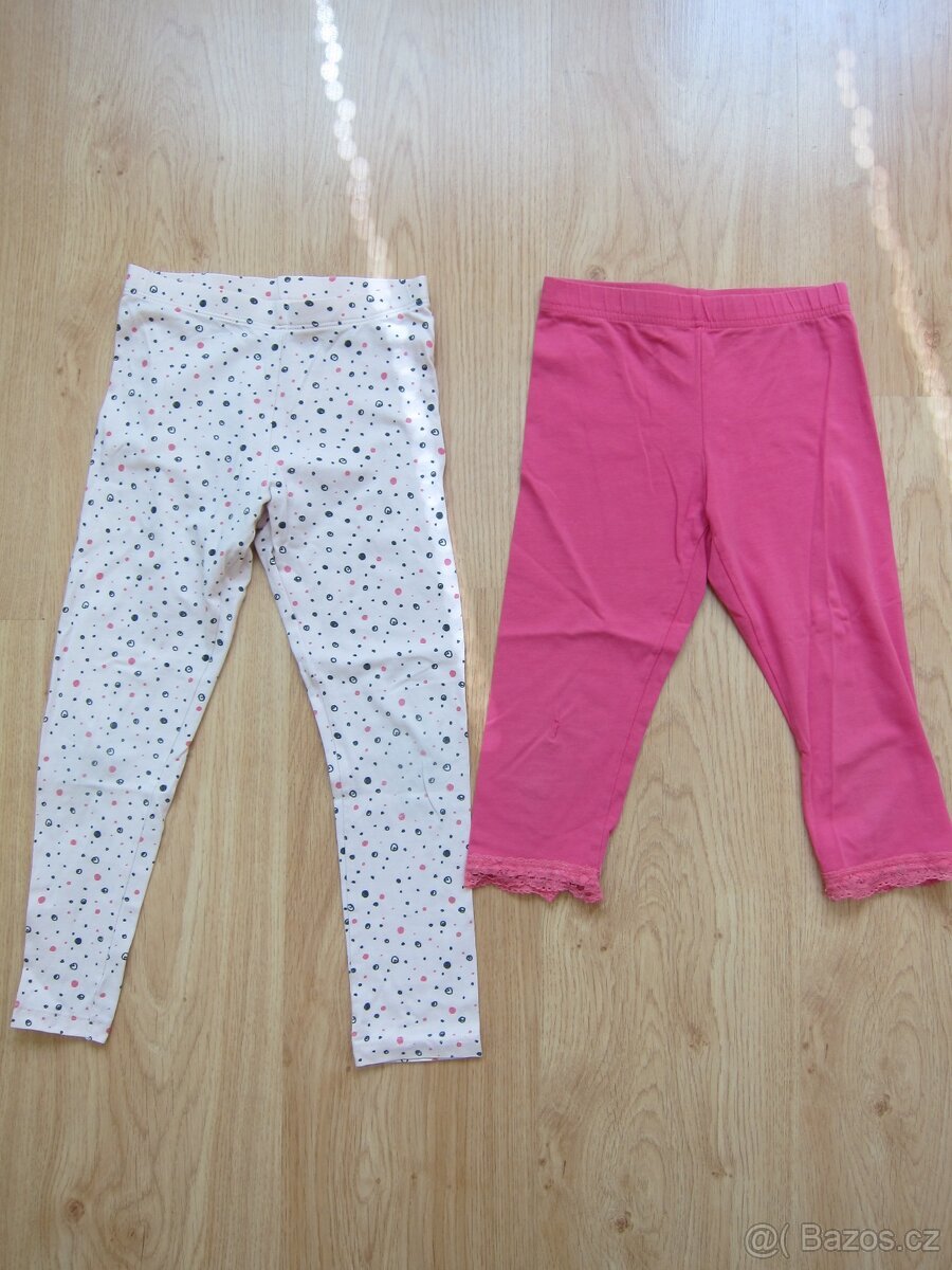 SET - dívčí legíny a capri vel. 110/116
