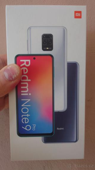 Redmi Note Pro 9 - s krabičkou, jako nový
